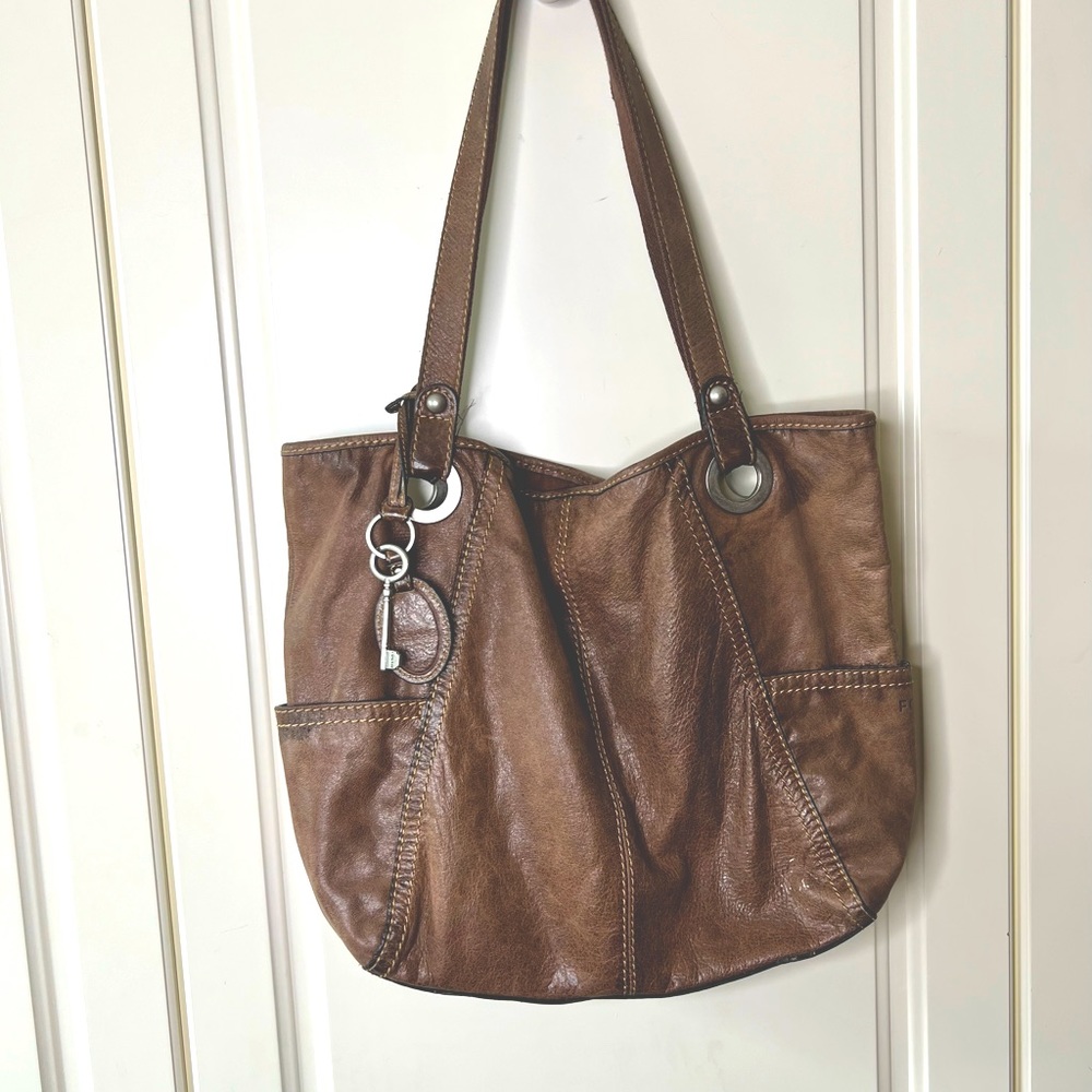 Vintage Fossil Hathaway Tote